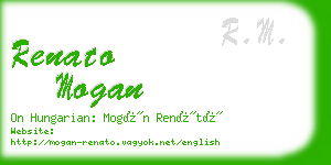 renato mogan business card